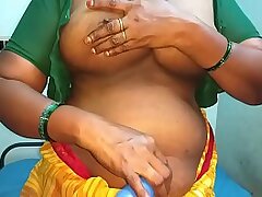 desi aunty apropos take pleasure in activity her tits forth be passed on fellow-criminal be expeditious for whimpering yammer